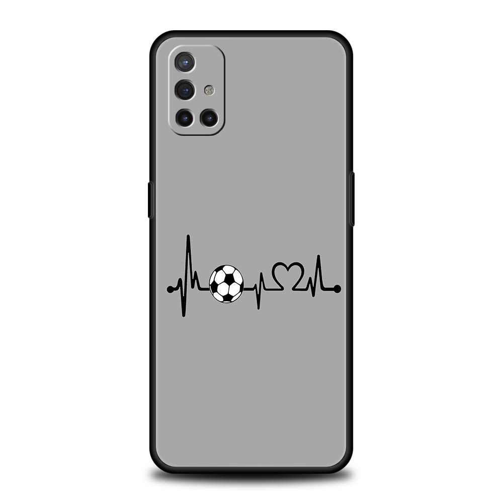 Soccer Heartbeat Phone Case For OnePlus 15 13 12 11 10 9 8 15T 13T 10T 7T Pro 13R 12R 9RT 8T Nord 4 N10 2T CE 2 3 5G Cover