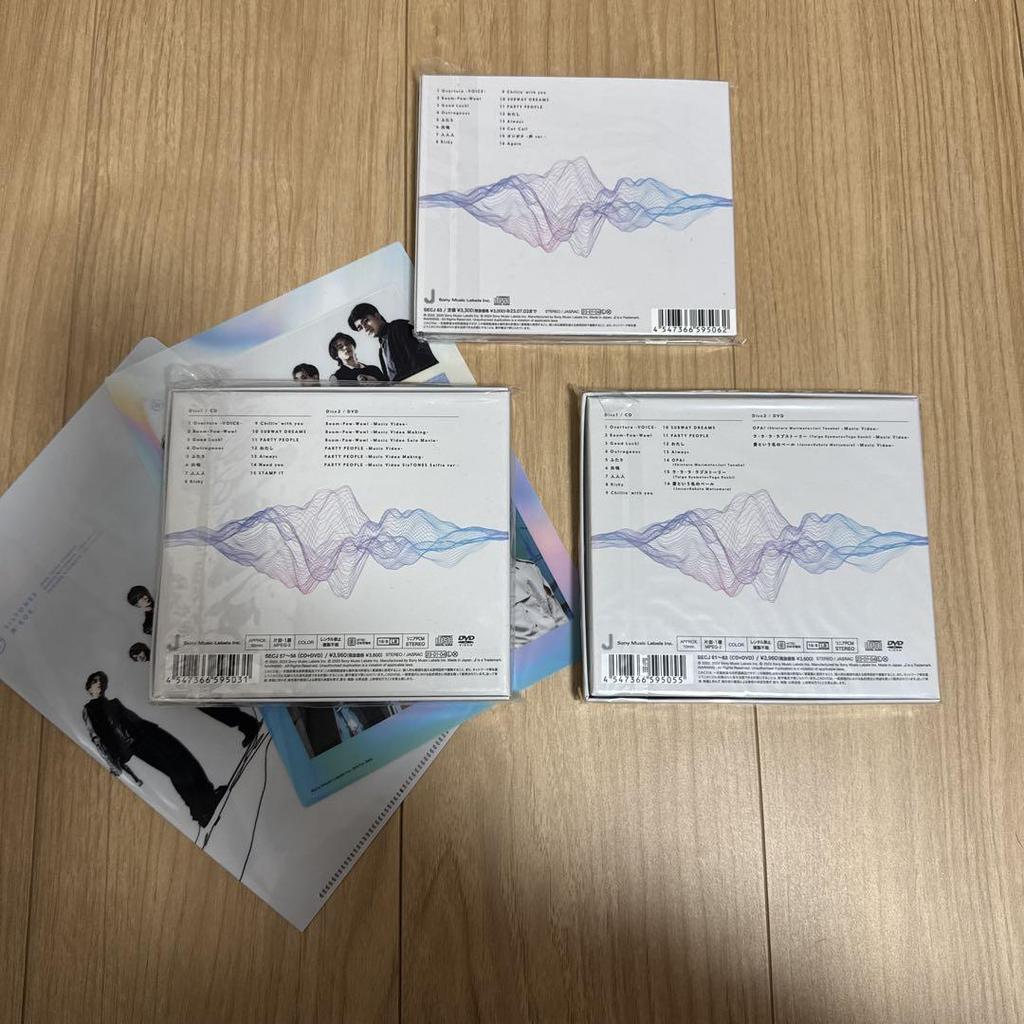 [USED] SixTONES Album Voice All Formats