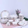 Shengshi Tangyun Service de table 50 pièces en porcelaine fine