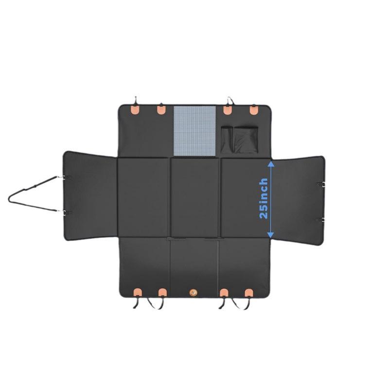 Pet Supplies Scratch-Resistant Leather Car Seat Extender: Waterproof Dog Cushion Mat