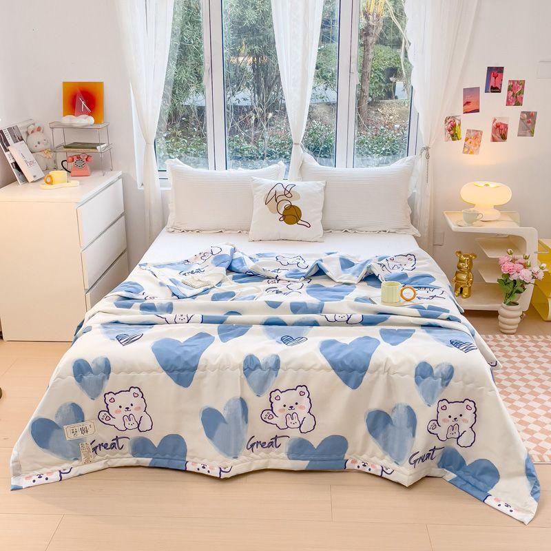 

Летний прохладный летний кондиционер Летний основной комплект постельного белья Односпальный Двуспальный Общежитие Летний Машинная стирка 150*200