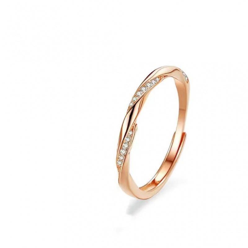S925 Sterling Silver Endless Love Couples Rings - Unisex Openable Matching Rings, Women's Fashionable Valentine's Day Gift