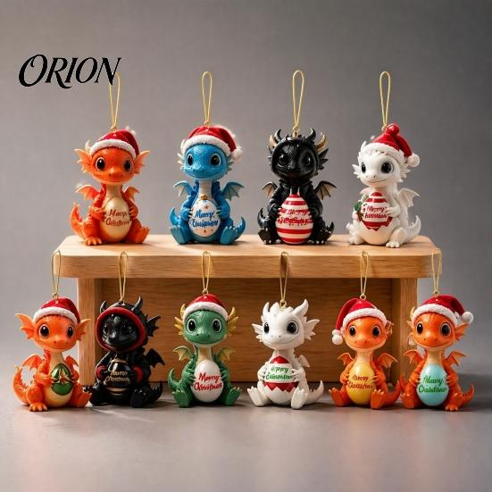 Christmas Tree Hanging Ornaments 2026 Dragon Advent Calendar, 24 Days Funny Baby Figures Countdown Acrylic Decorations 2D Cartoon for Xmas Tree, Home