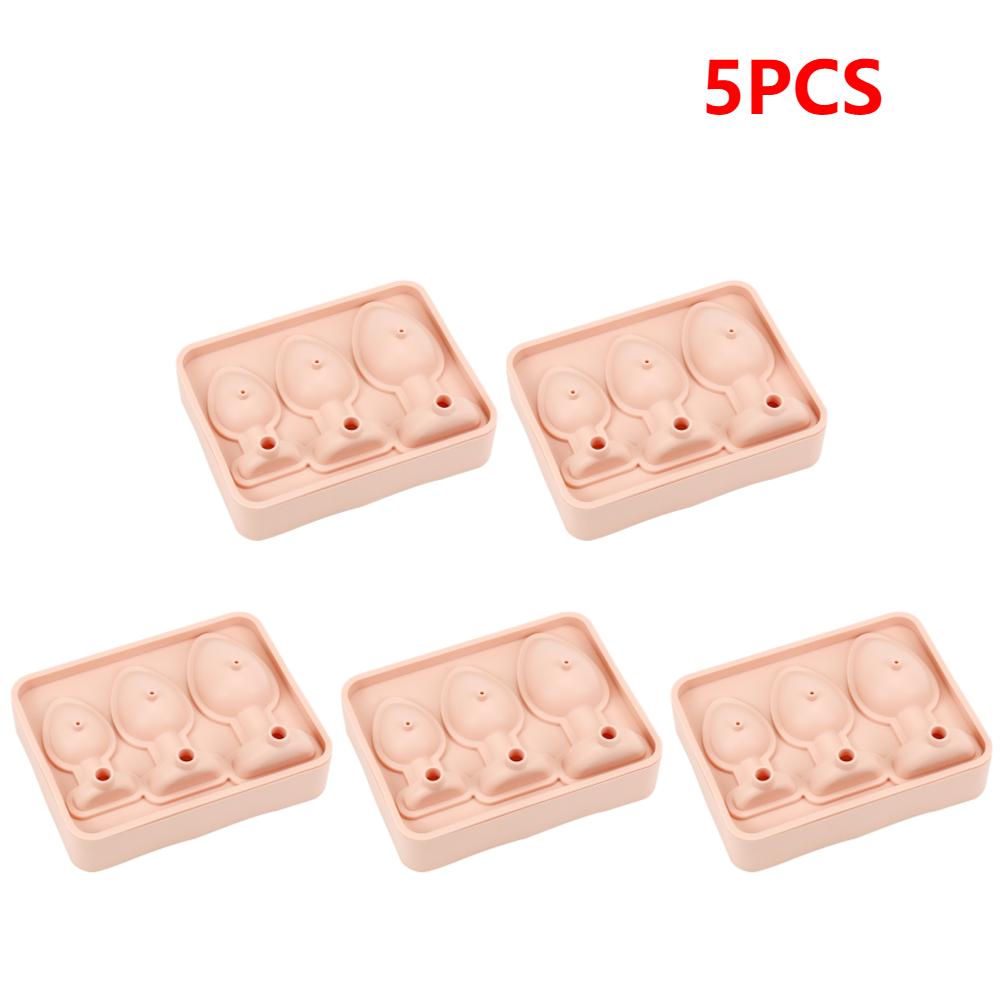1-5PCS Silicone Prank Ice Cube Mold Tray Reusable Fun Shape Ice Cube Molds Novelty Ice Cube Trays for DIY Cake Chocolate Candy
