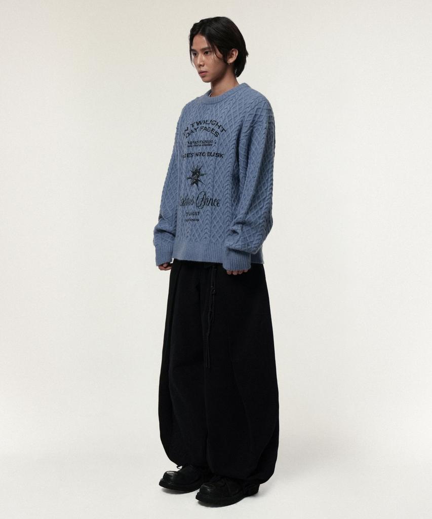 IDWS Dusky Day Crewneck Knit Blue