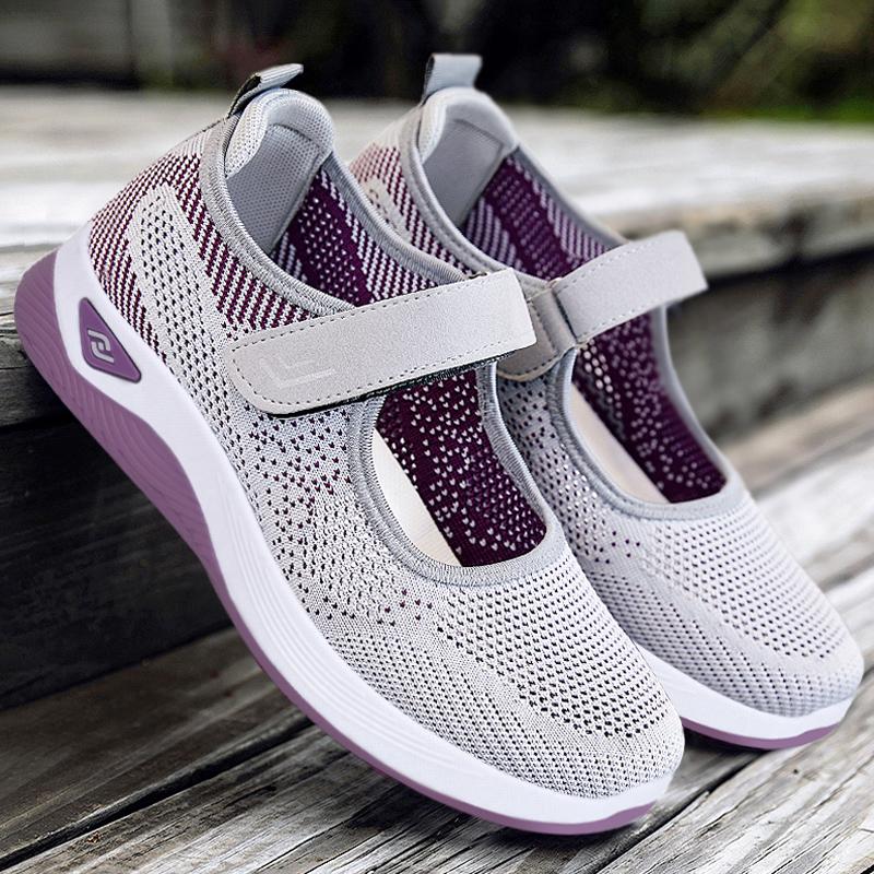 Fashion Women's Shoes Summer Mesh Thick Soled Breathable Walking Platform Tennis Casual Walking Vulcanized Shoes 36-41 Zapatillas Mujer
