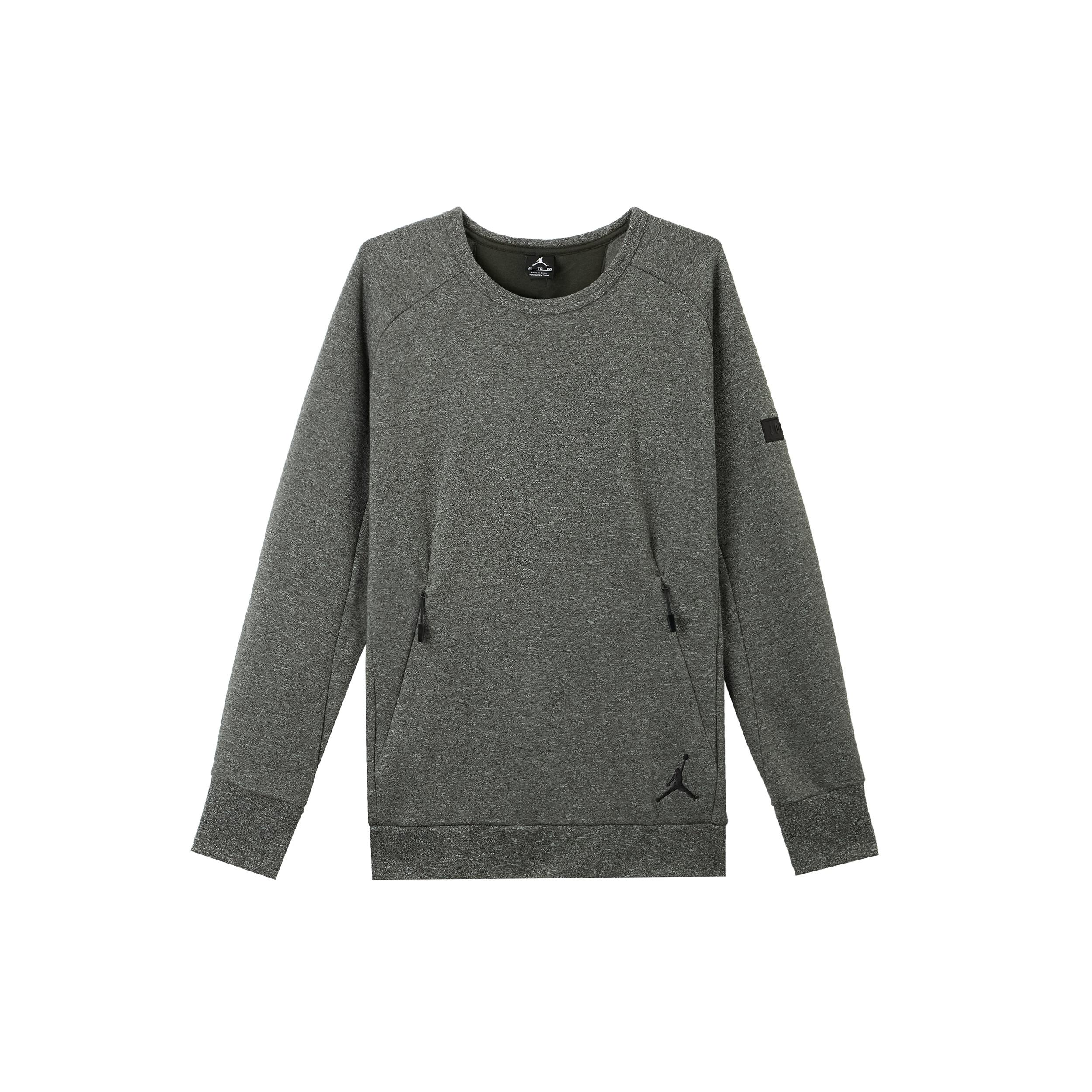 Air Jordan Icon Fleece Men s Sweatshirt  Grey  802185-355 XXL