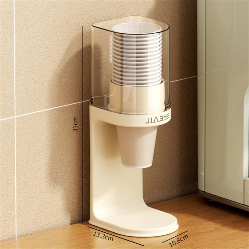 Space Saving Sturdy Paper Cup Organizers Wall Mount Rack With Secure Storage For Multiple Cup Sizes