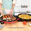 Commercial Double-Sided Electric Griddle for Pancakes and Crepes, Large Diameter, High Power