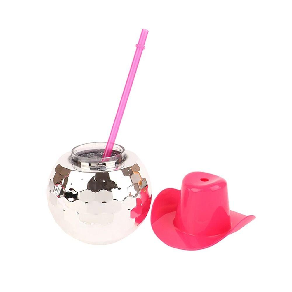 Electroplating Cowgirl Hat Cups 600ml Drinking Cup Disco Ball Cups Wedding Party Supplies