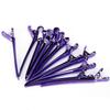 12PCS Purple Blue Hairdressing Styling Clamps Stainless Steel Hair Styling Clips  For Hairstyling