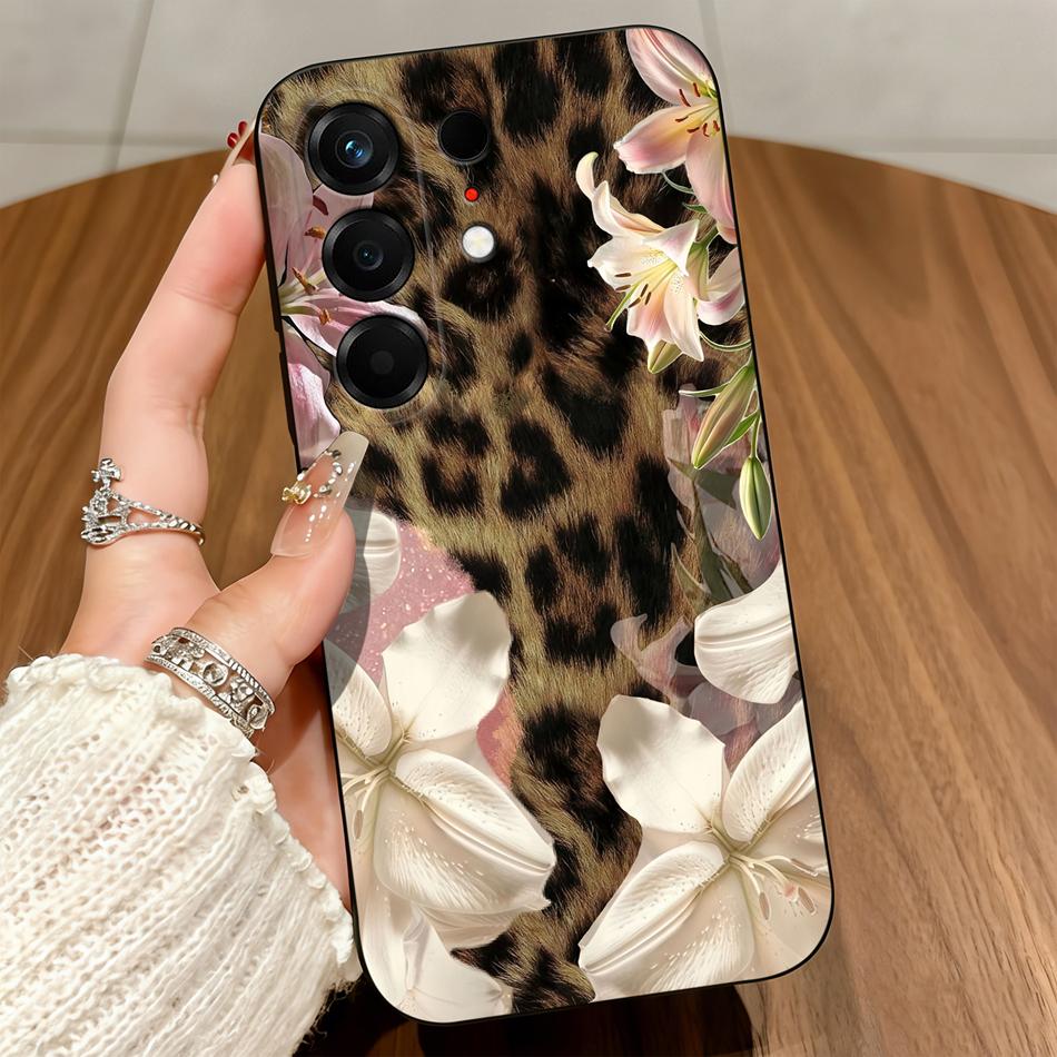 For Tecno Camon 50 Pro Ultra 4G 5G Phone Case Leopard Print Soft Matte Silicone Ultra Anti Drop For Tecno Camon50 Pro Back Cover