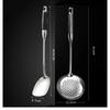 Ebony & Stainless Steel Kitchen Utensil Set with Spatula and Ladle