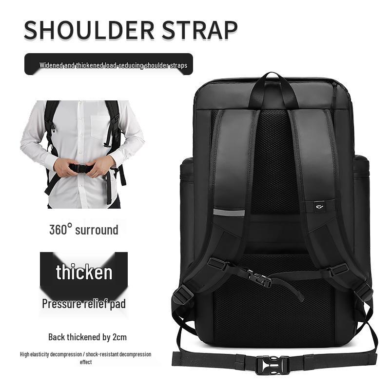 Men’s Large Capacity Sports Travel Backpack: Lightweight, Wet/Dry Separation, Business Trip & School Computer Bag