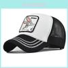 New Spring Animal Embroidery Mesh Baseball Cap Unisex Street Dance Hip Hop Duck Tongue Cap