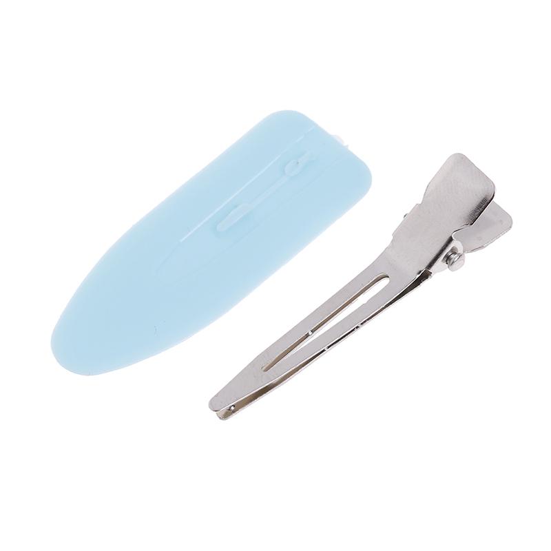 4Pcs Hair Clip No Bend Hair Bangs Clips No Mark Hair Pin Curl Clips 4 Color Leaf