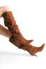 Women Modern Stylish Fashion Boots Boots Faux Leather Suede Short Thin Heeled Boots