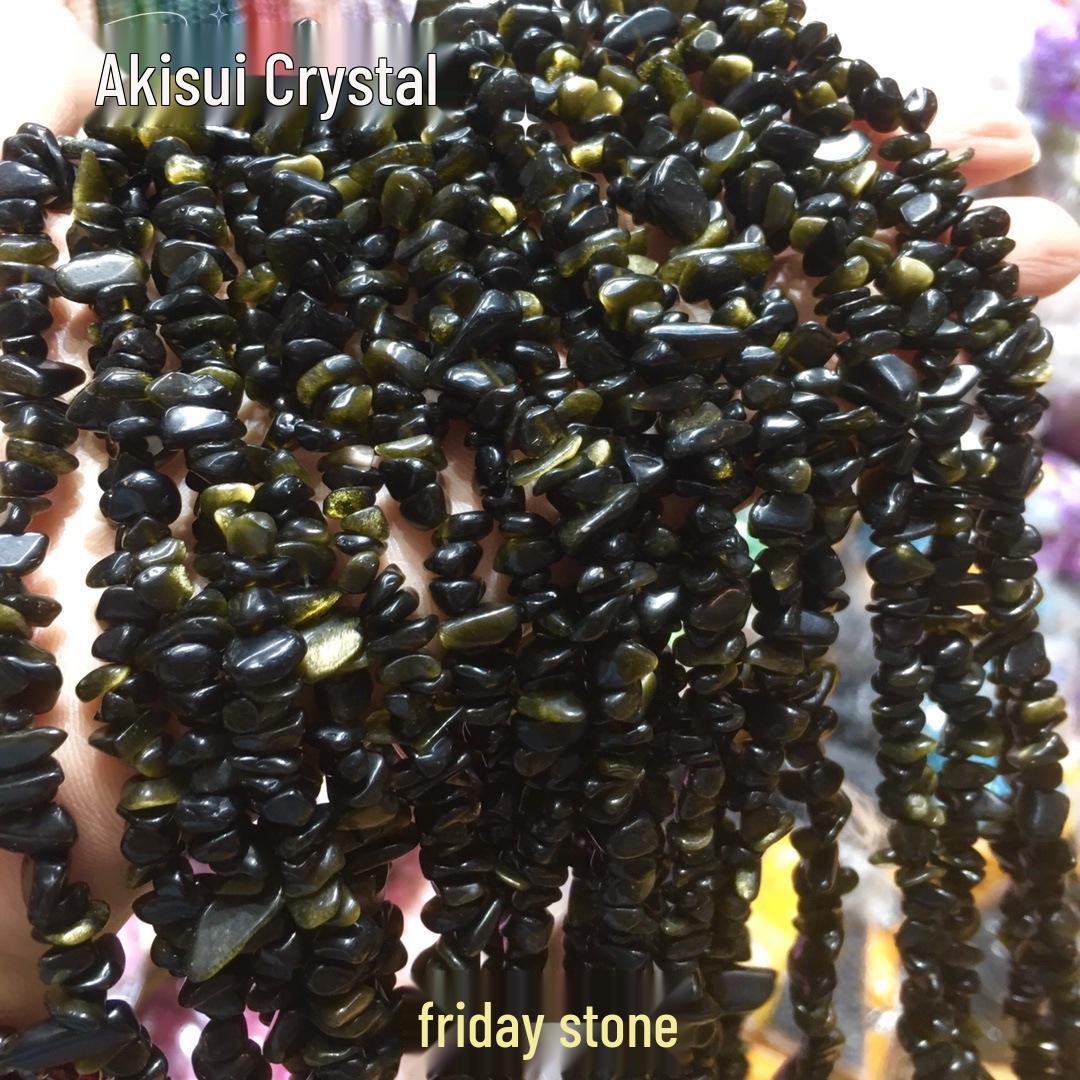 

Натуральный белый аметист, необработанные каменные сколы для изготовления украшений своими руками Gold Obsidian