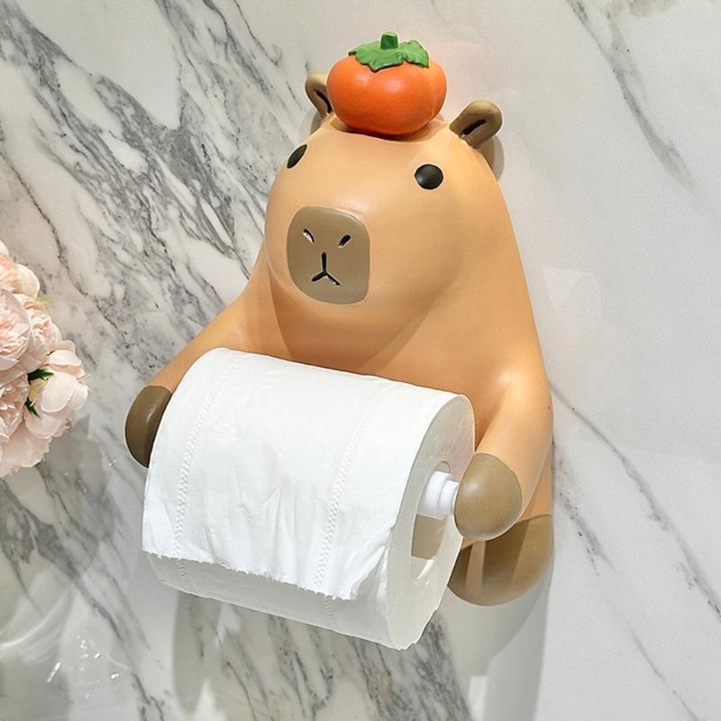 Cute Capybara Shape Tissue Dispenser Elegant Capybara Tissue Container Paper Stand Rack Great For Modern Interiors