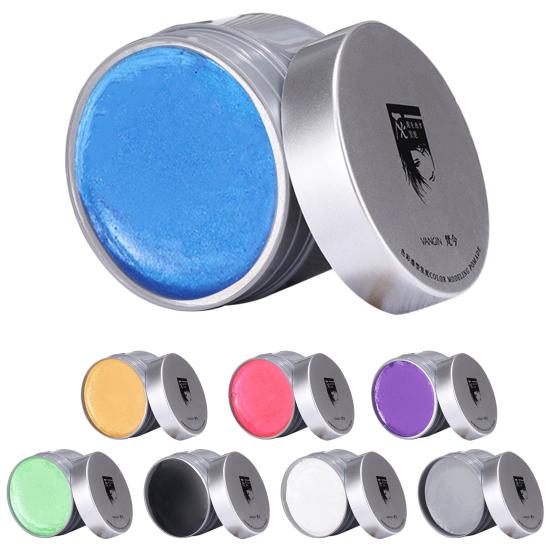 120g Temporary Hair Wax Colorful Disposable Hair Colour Styling Wax Dye Cream for Male