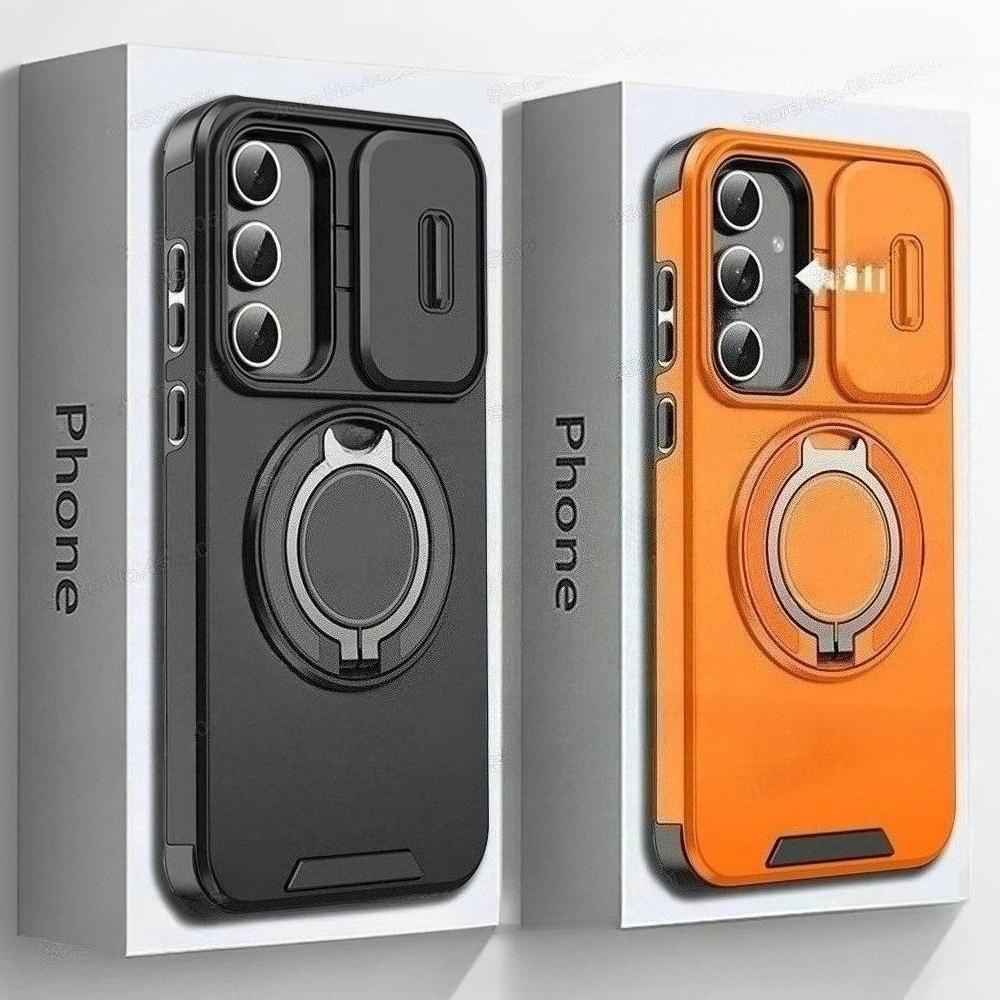 Hülle Für Samsung Galaxy A57 M56 A17 A07 A56 A36 A26 A13 A06 A55 A35 A25 A15 A05 Schiebekamera-Schutz Magnetischer Halter Armor Cover