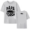 Cotton Summer Tees PAPA ROACH Heavy Mental Band Tshirts Graphic Clothing for Women Short Sleeve Unisex Streetwear O-neck Female Top