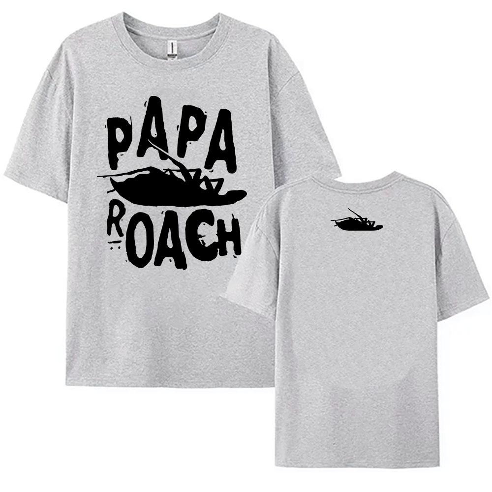 Cotton Summer Tees PAPA ROACH Heavy Mental Band Tshirts Graphic Clothing for Women Short Sleeve Unisex Streetwear O-neck Female Top