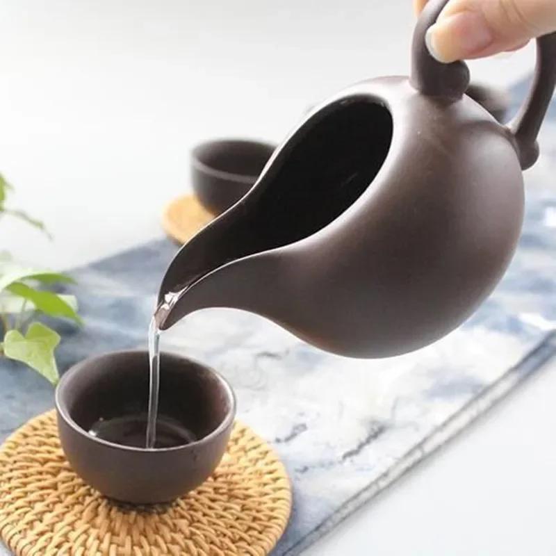 Chinese Teaware Long Mouth Tea Jug, Yixing Zisha Teacup, Purple Sand Tea Set Accessory, Fair Mug, Retro Coffee Milk Jar, Pitcher