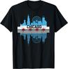 Vintage Chicago Illinois Flag Skyline Men Women T-Shirt