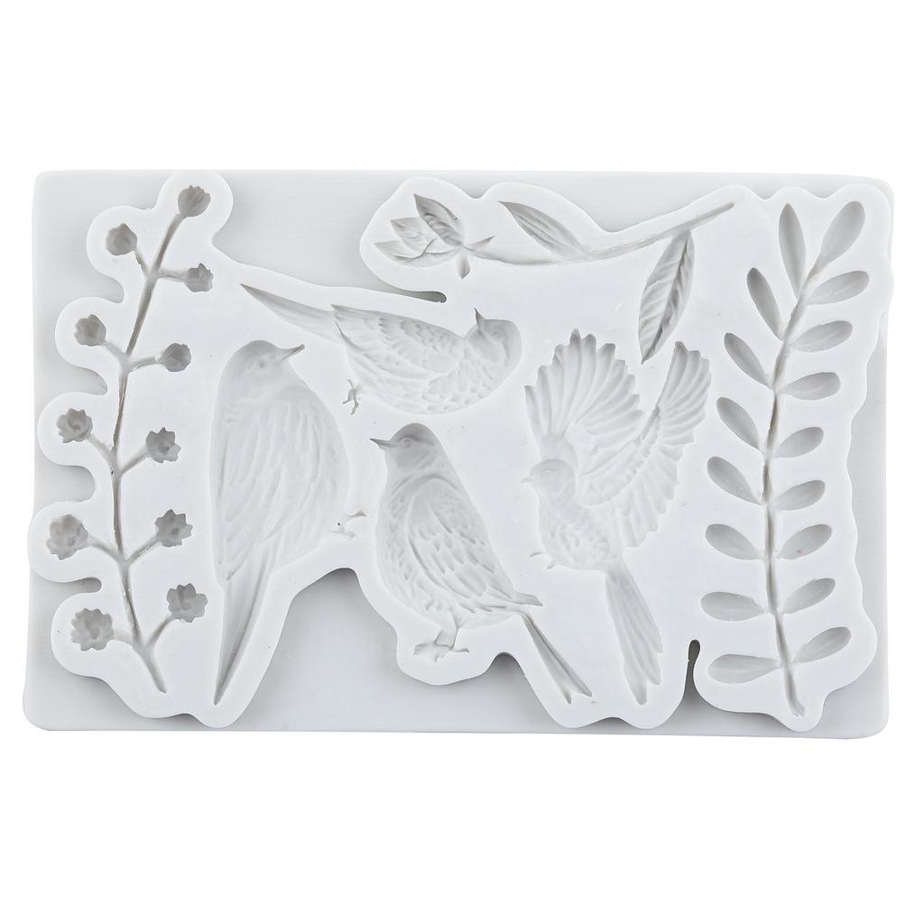 Magpie Silicone Molds Leaves Fondant Mold Cake Decorating Tools Cupcake Topper Chocolate Candy Craft Gum Paste Polymer Clay