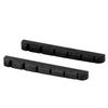2Pcs Electric Guitar Nut Bone 6 String Pre Slotted Guitar Nut Replacement for Strat Black