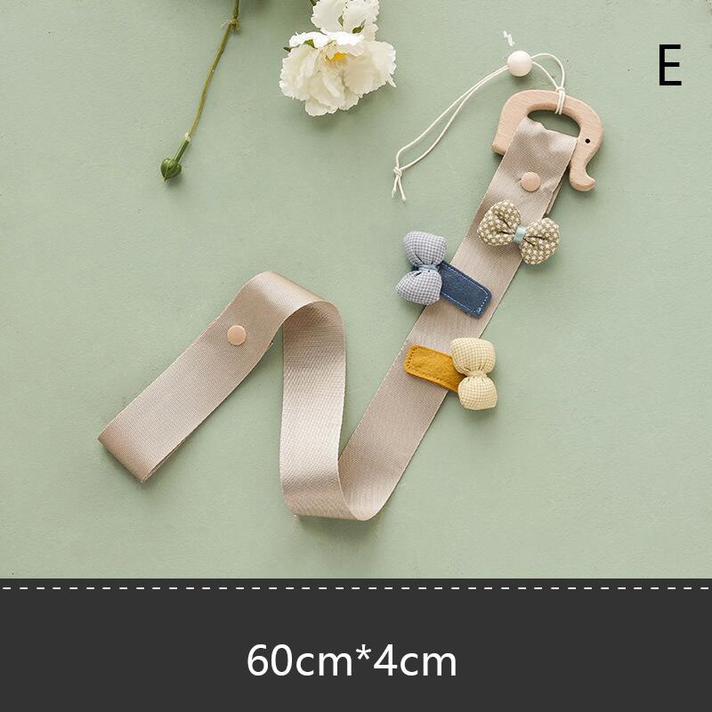 Niedlicher Holztier-Haarspangenhalter für Babys, Prinzessinnen, Mädchen, Haarnadel, Stirnband, Aufbewahrung, Anhänger, Schmuck, Organizer, Wandornamente