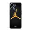 Case for Oppo A59 5G Jordan Logo 23 Nike Basketball Golden Color