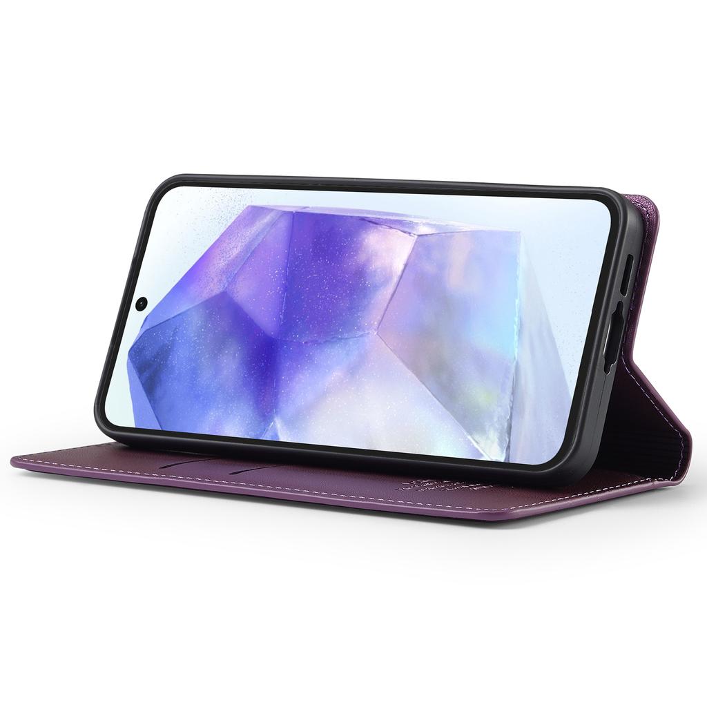 LC.IMEEKE L1 Serie für Samsung Galaxy A14 4G/5G Hülle PU Leder Brieftasche Ständer Schutzhülle
