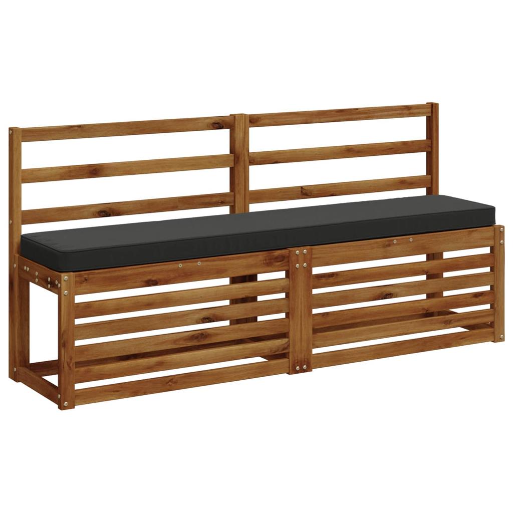 2 piece Bench Cushions VUGHT 2 pcs 100percent Polyester Anthracite