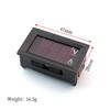 1/5PCS DC 0-100V 10A Digital Voltmeter Ammeter Dual Display Voltage Detector Current Meter Panel Amp Volt Gauge 0.28" Red Blue