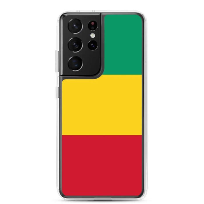 Coque Téléphone - Samsung - Galaxy S21 - Drapeau Guinée - Souple - Flerfarget