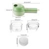 Multifunctional Vegetable Cutter 4 in 1 Handheld Electric Vegetable Cutter Set