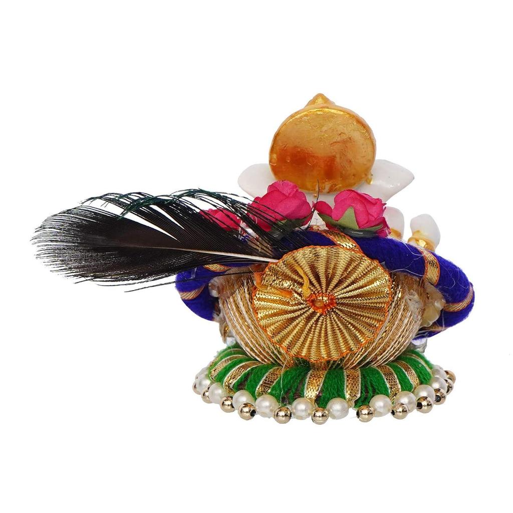 Resin Lord Ganesha Idol On Peacock Feather Decorative Plate| Ganesha Idol for Home Decor Car Dashboard| Ganesha Statue|