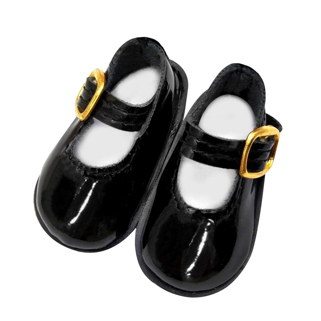 6-Point BJD 30cm Doll Leather Shoes, Flat Patent Leather, Casual Fit 4.7cm×2.5cm