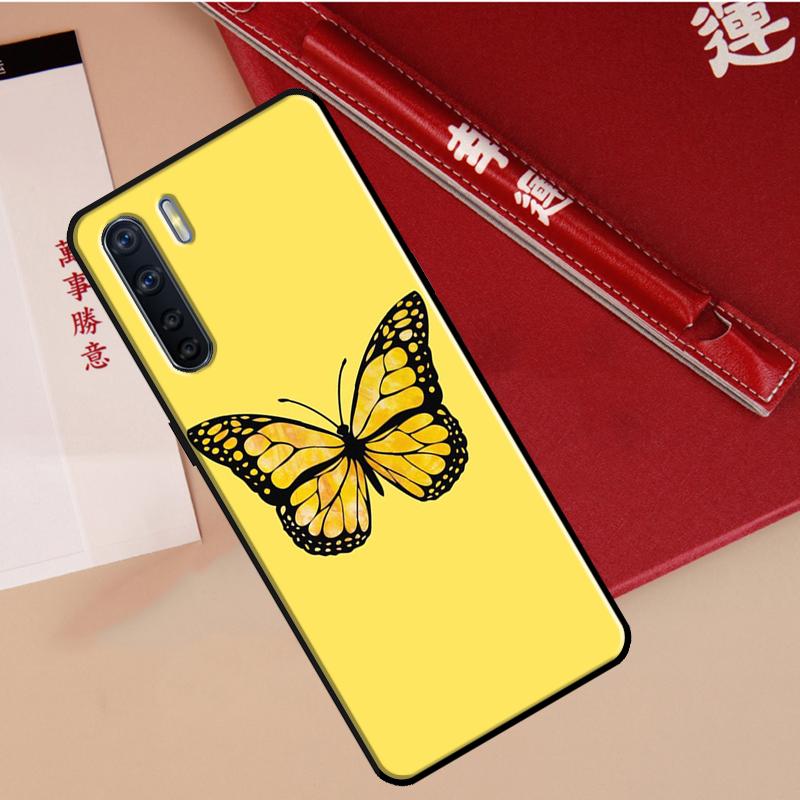 Luxury Butterfly Case For Oppo A60 A98 A58 A78 A18 A38 A80 A40 A77 A57 A17 A74 A54 A94 A96 A76 A16 A15 A5 Pro
