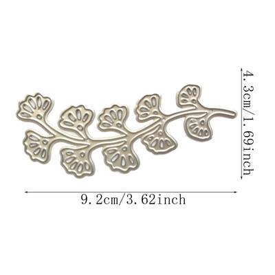 Long Leaf Metal Cutting Dies DIY Craft Carbon Steel Embossing Template Stencil Scrapbooking for Card Die Cuts Mold