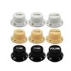 FLEOR 3PCS Plastic ST Guitar Knobs 2T1V Volume Tone Control Knobs Top Hat Caps Buttons Electric Guitar Parts