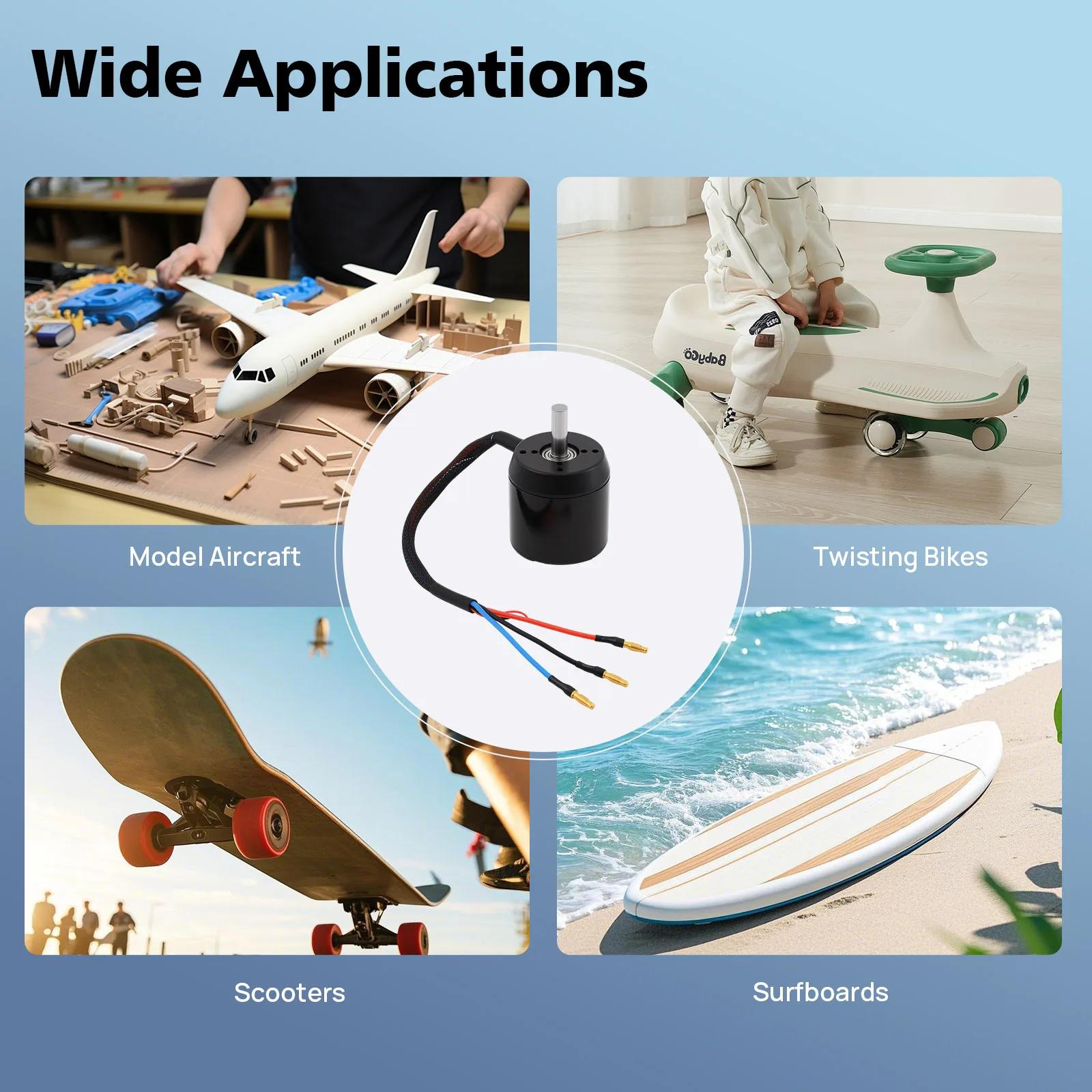 

2.9KW Efficience Brushless Motor C6374 Skateboard Efficience Sensored Brushless Motor for Electric Skateboard Longboard Device Other