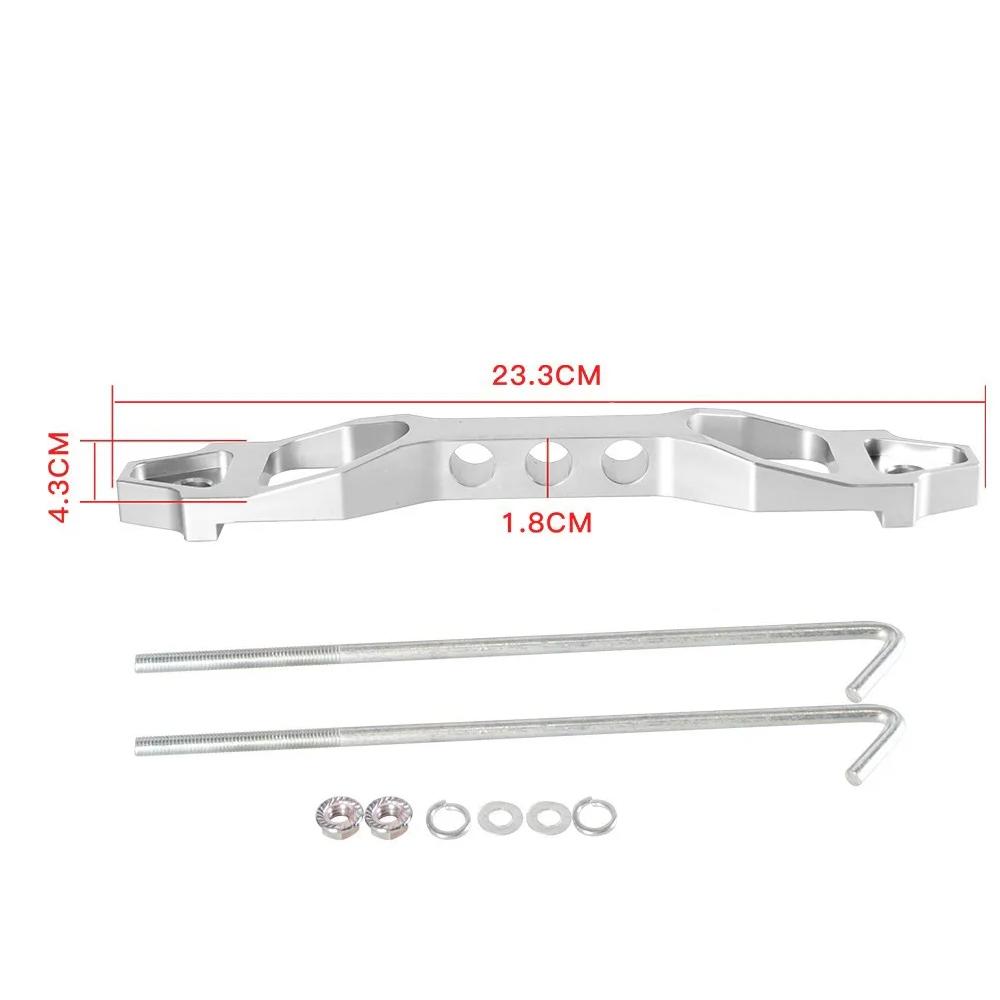 New JDM Style Car Racing Battery Tie Down Battery Fasten Bracket Holder 14cm 19CM for Honda Civic Aluminum Car Accessories Gold