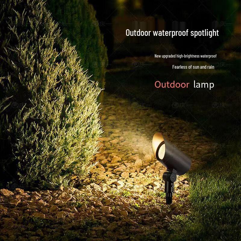 30W Colorful Dimmable Outdoor Ground Plug Spotlight