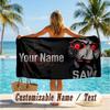 Custom Text Beach Towel, Soft Absorbent Swimming Multi-use TowelSaw Billy the Puppet