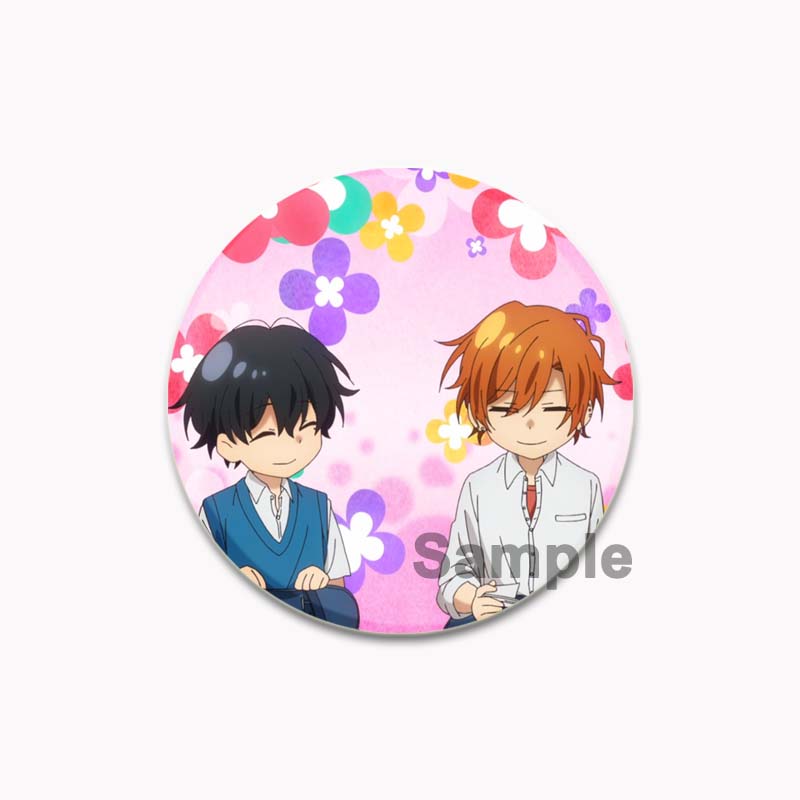 32/44/58mm Round Anime SASAKI and MIYANO Enamel Pins Handmade Brooch Cartoon Cosplay Badge On Backpack Jewelry Accessories Gifts