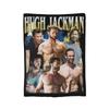 Coperta Flanella Stampata Vintage Hugh Jackman Bootleg Coperta Multifunzione Ultra Morbida per Letto Copriletto da Esterno
