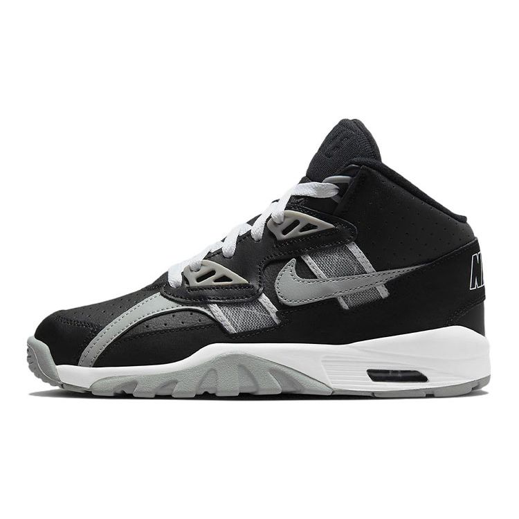 

Кроссовки Nike Air Trainer SC High GS Raiders черные светло-дымчато-серые прохладно-серые DX3764-001
